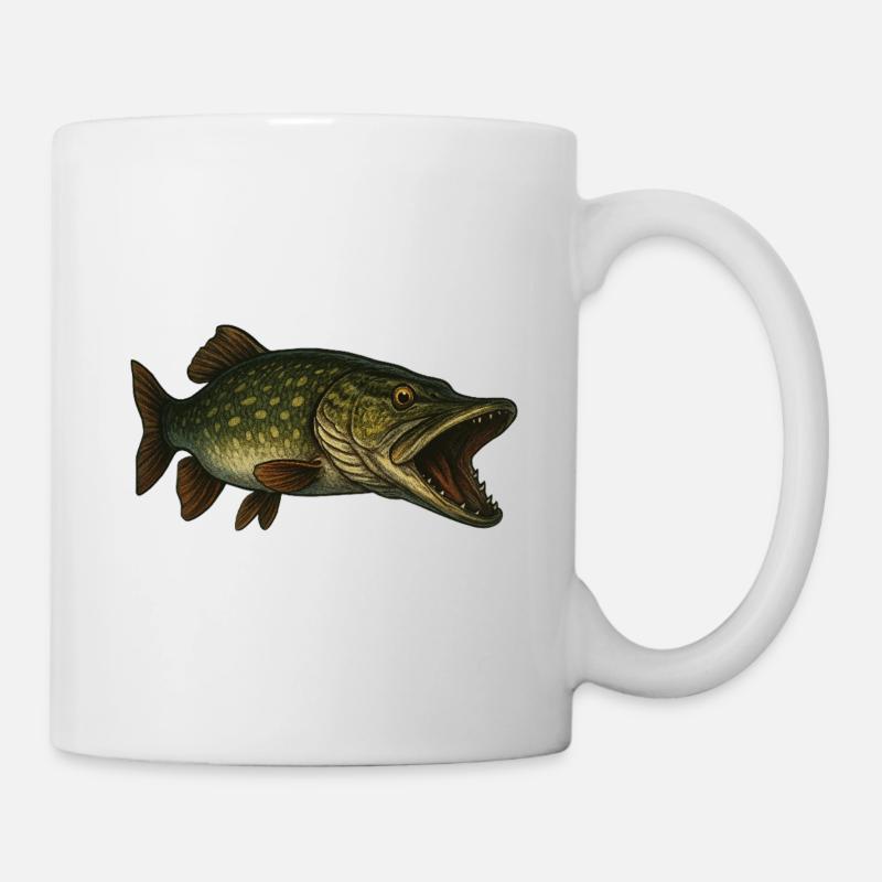 Hecht - Tasse - Weiß