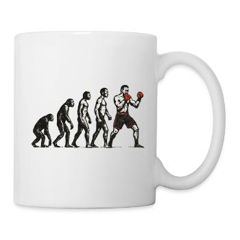 Evolution zum MMA Fighter im Grunge Style - Tasse - Weiß - Rechts