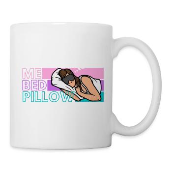 Moi lit oreiller rêve illustration - Mug blanc - blanc - Droite