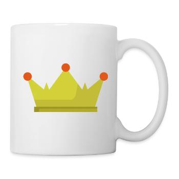 Krone - Tasse - Weiß - Rechts