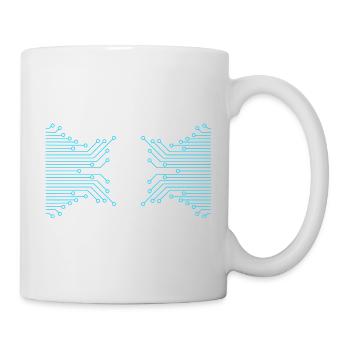 Butterfly made of conductor tracks - Mug - white - Right