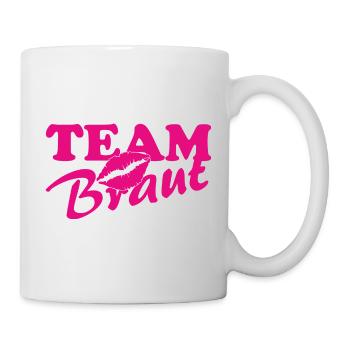 Team Brant Lip Kiss Neon Pink - Mug - white - Right