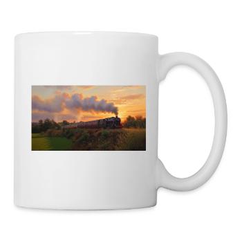 Sunset Steam Train - Mug - white - Right