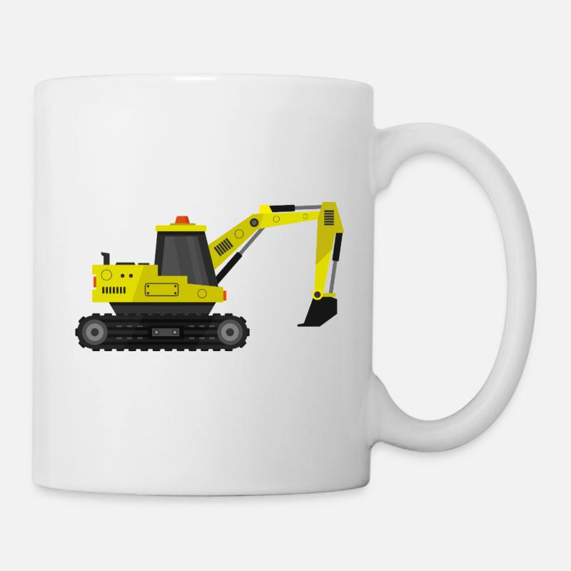 Bagger - Tasse - Weiß