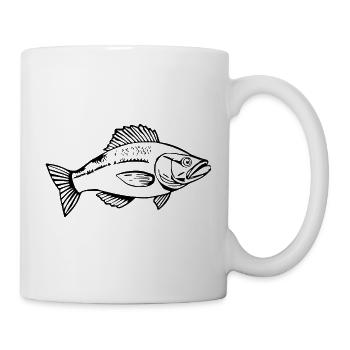 Fish Angler T-shirt Cadeau Angler - Mug blanc - blanc - Droite
