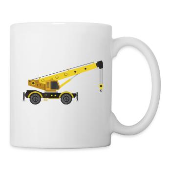 Camion-grue - Mug blanc - blanc - Droite