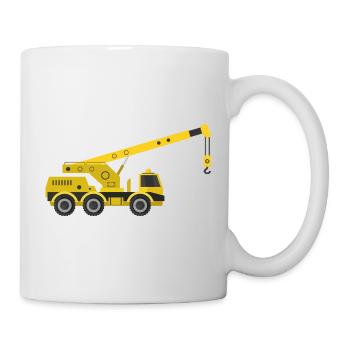 Camion-grue - Mug blanc - blanc - Droite