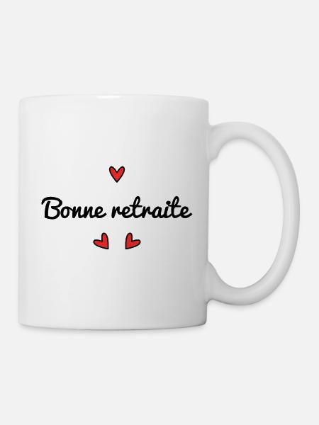 RETRAITE. RETRAITE. RETRAITEE. SENIOR. MAMIE. PAPY - Mug blanc - blanc
