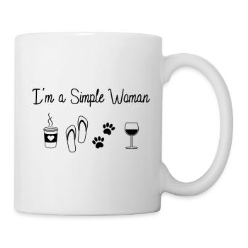Simple Woman - Tasse - Weiß - Rechts