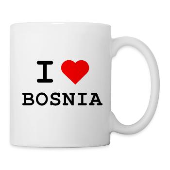 I love Bosnia - Ich liebe Bosnien - Tasse - Weiß - Rechts