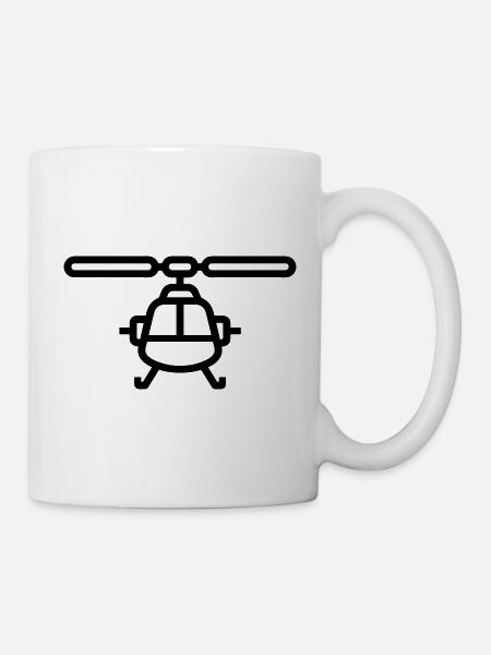Hubschrauber - Tasse - Weiß