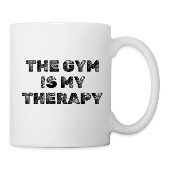 La salle de sport est mon design de maison Therapy Grunge - Mug blanc - blanc - Droite