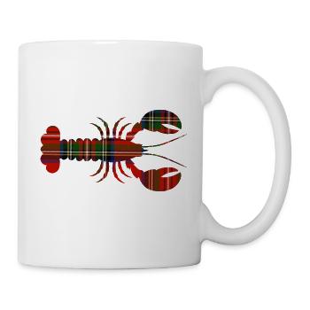 Scottish Tartan Lobster - Mug - white - Right