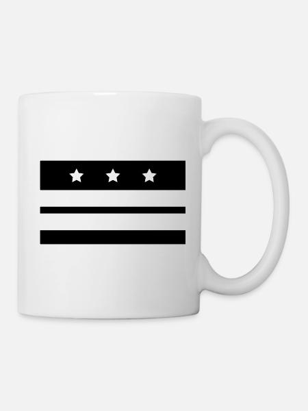 Washington-Flagge - Tasse - Weiß