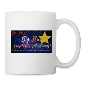 Big Star Grafikdesigner Bildende Künstler - Tasse - Weiß - Rechts