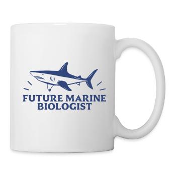 Future marine biologist student shark lover - Mug - white - Right