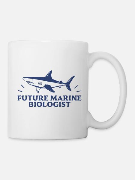 Zukünftiger Meeresbiologe-Student und Hai-Liebhaber - Tasse - Weiß