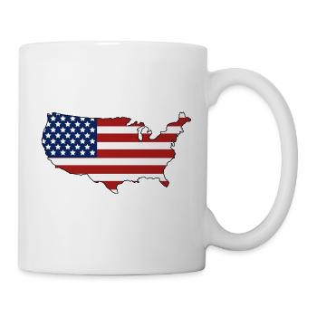 Map of the United States - Mug - white - Right