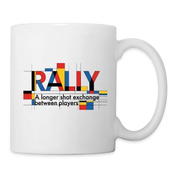 Tennis rally, fans long rallies - Mug - white - Right