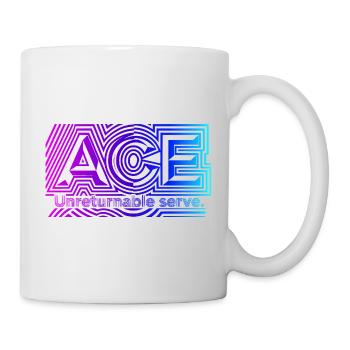 Tennis ACE, pour les amateurs de services parfaits - Mug blanc - blanc - Droite
