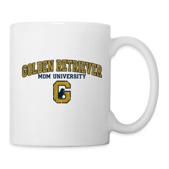 Golden Retriever Mom University Varsity Style - Mug - white - Right