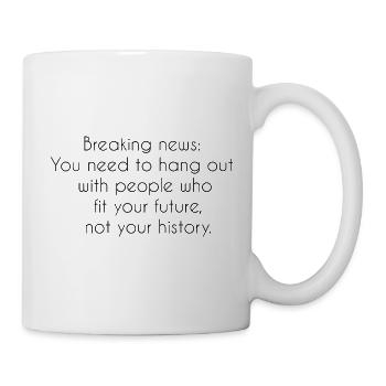 Dicton motivant - Mug blanc - blanc - Droite