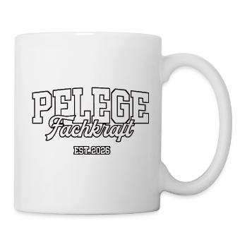 Pflegekraft 2026 Pflegehelfer Ausbildung PFK Beruf - Tasse - Weiß - Rechts