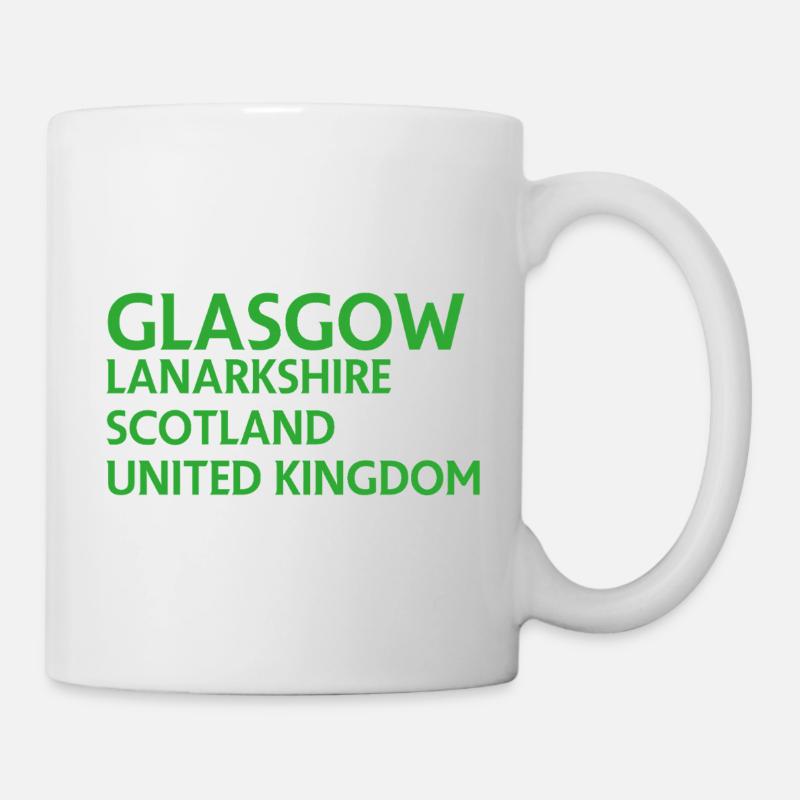 Glasgow – Scotland Textdesign - Mug - white