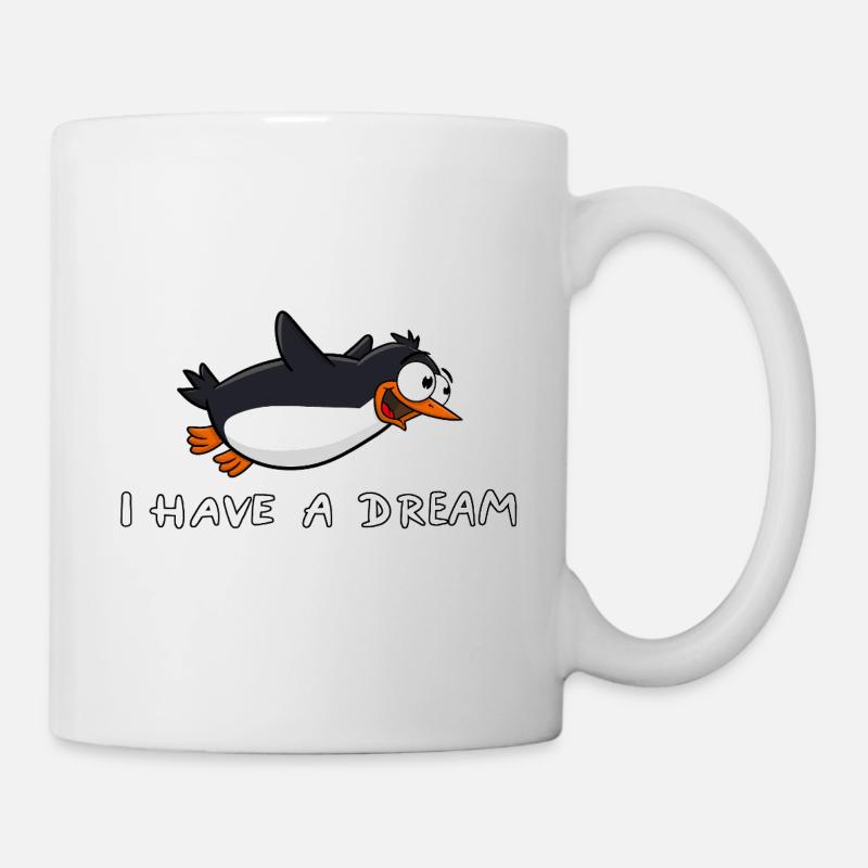 Pingouin - J’ai un rêve - Mug blanc - blanc