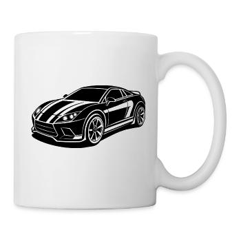 Sportwagen - Tasse - Weiß - Rechts