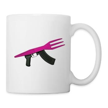 MAKE FRIES NOT WAR - Bellegique - Mug blanc - blanc - Droite