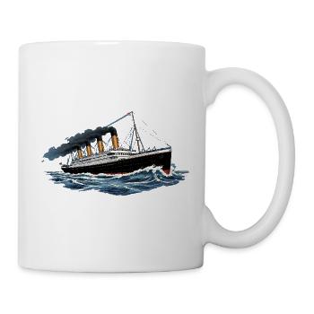 Titanic: Legendary ocean liner, stormy seas - Mug - white - Right