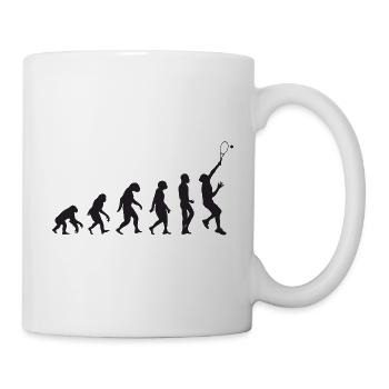 Évolution du tennis - Mug blanc - blanc - Droite