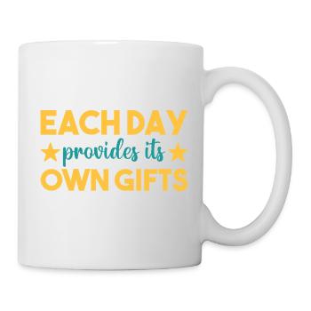 Each day a gift - Mug - white - Right