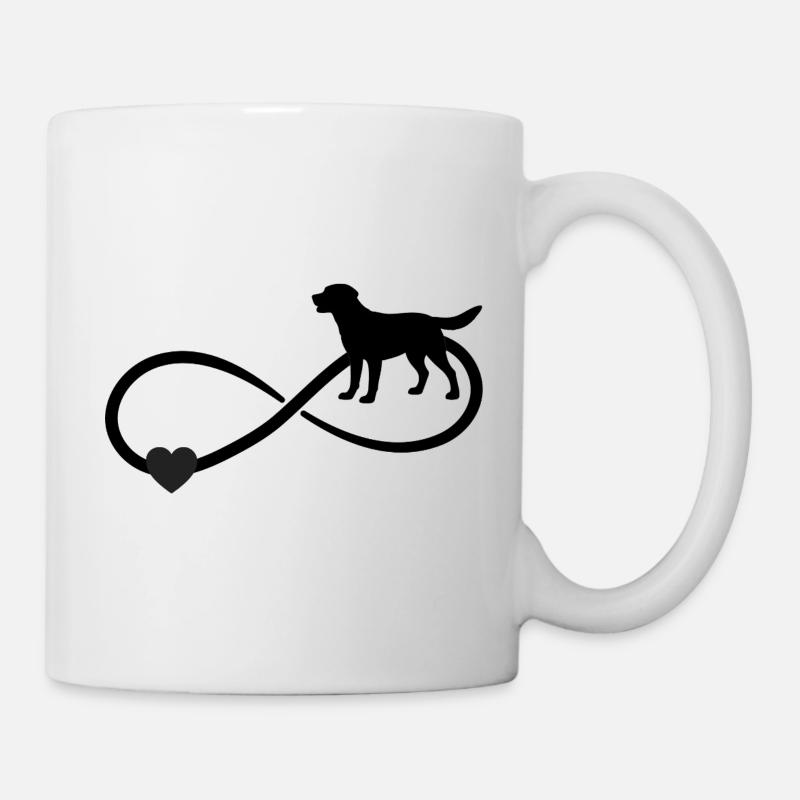 Labrador Unendlichkeitszeichen  - Tasse - Weiß