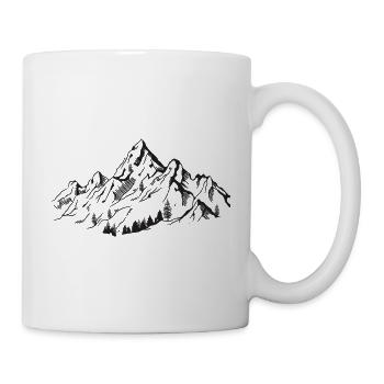Gebirge - Tasse - Weiß - Rechts