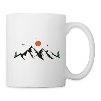 Gebirge - Tasse - Weiß - Rechts