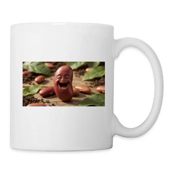 Haricot Rieur Poulet - Mug blanc - blanc - Droite