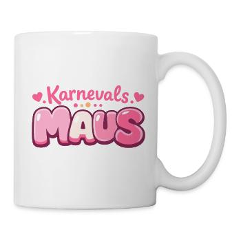 Karnevalsmaus Köln – Jeck im Fastelovend - Tasse - Weiß - Rechts