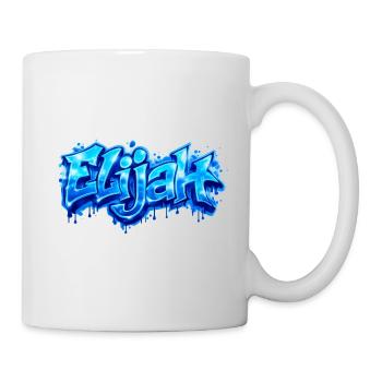 ELIJAH GRAFFITI NAME FOR PERFECT GIFT PRINTABLE - Mug - white - Right