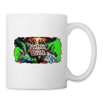 Changement systémique, pas changement climatique - Mug blanc - blanc - Droite