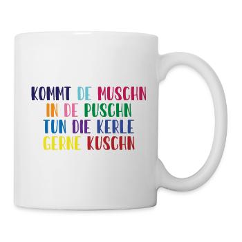 Diction dialectale en couleurs vives, femmes dominantes - Mug blanc - blanc - Droite