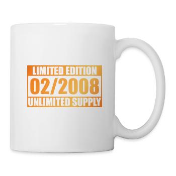 18e anniversaire Édition Limitée - ꝏ Fourniture 02/2008 - Mug blanc - blanc - Droite