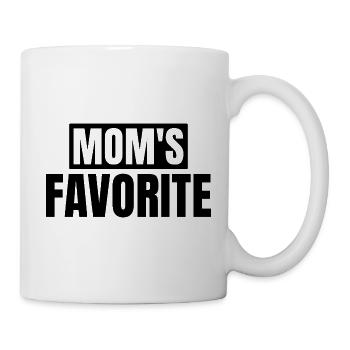 Favorite Child Mom's Darling I'm Mom's Favorite - Mug - white - Right