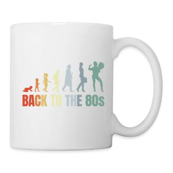 80er Jahre Mädchen Kind bis Erwachsener - Tasse - Weiß - Rechts