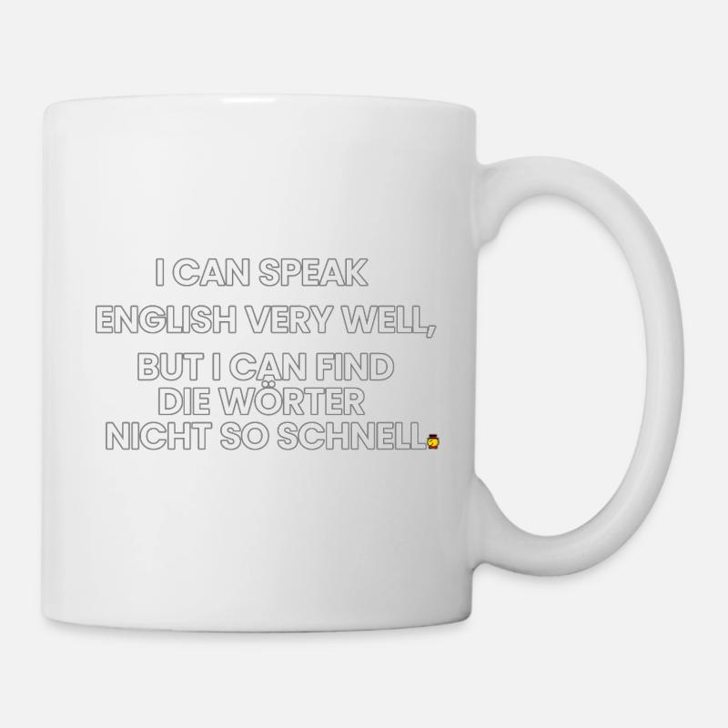 Anglais-Allemand-Rime 1 (Ver. A) - Mug blanc - blanc