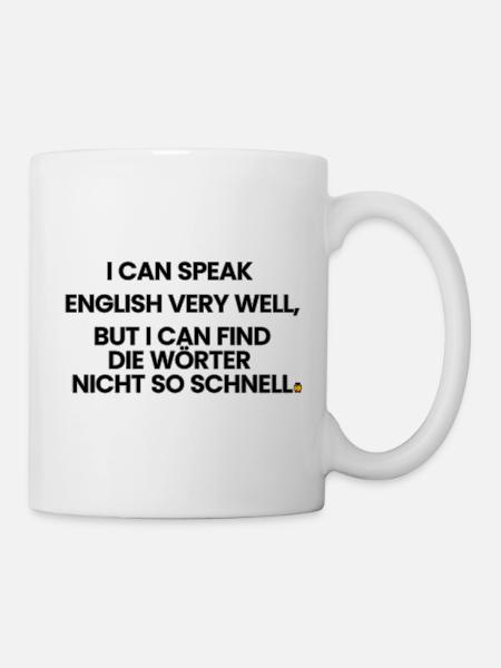 English-German-Rhyme 1 (Ver. B) - Mug - white
