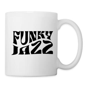 Funky Jazz music logo design - Mug - white - Right