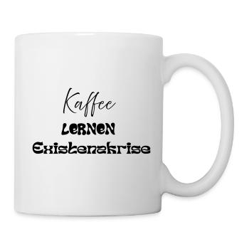 Coffee -> Learning -> Existential Crisis - Mug - white - Right