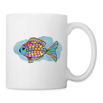 poisson - Mug blanc - blanc - Droite